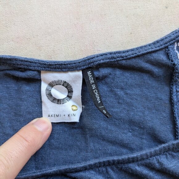 Akemi + Kin Blue Boho Top - Picture 5 of 6